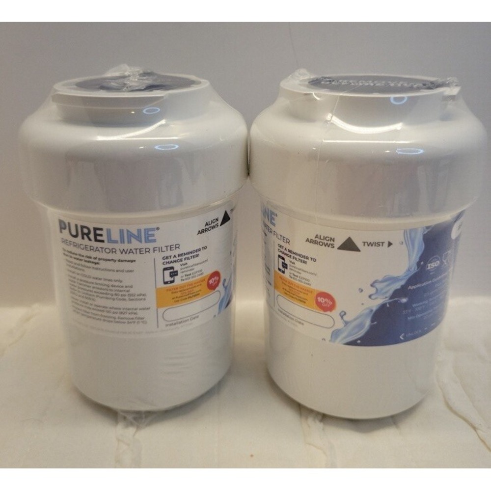 Pureline Refrigerator Water Filter PL-100 Replacement for GE